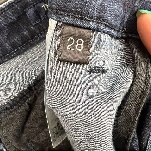 Guess Mid-Rise Flare Trouser Style Dark Wash Denim Jeans 28 - Picture 11 of 11